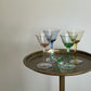 vintage, pastel glass aperitifs
