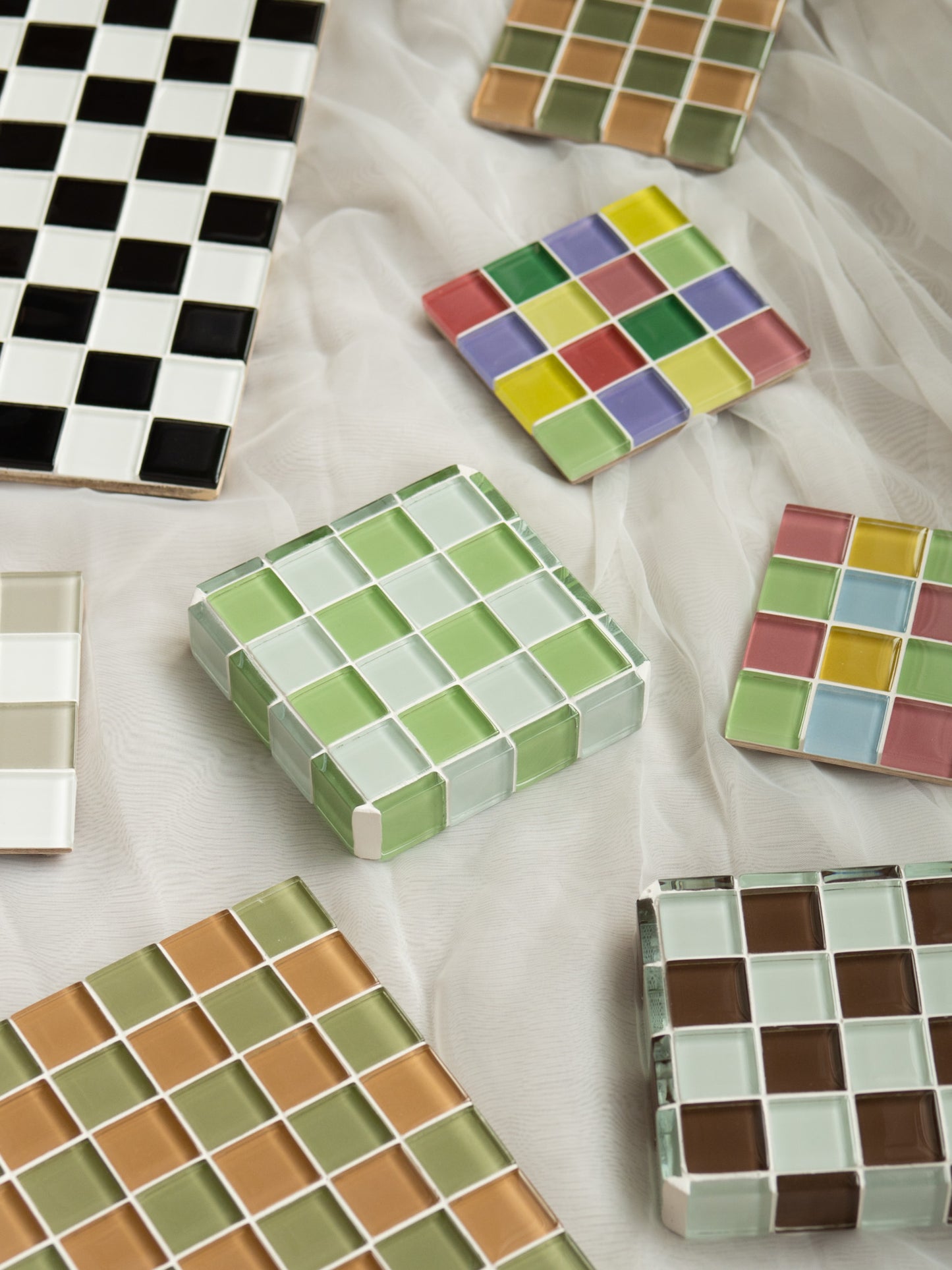 pistachio milk—glass tile cube
