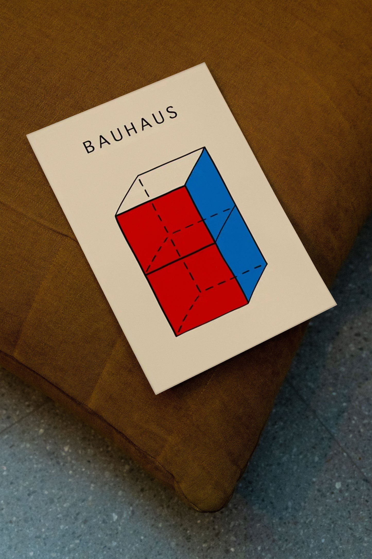 bauhaus, stacked cubes | art print