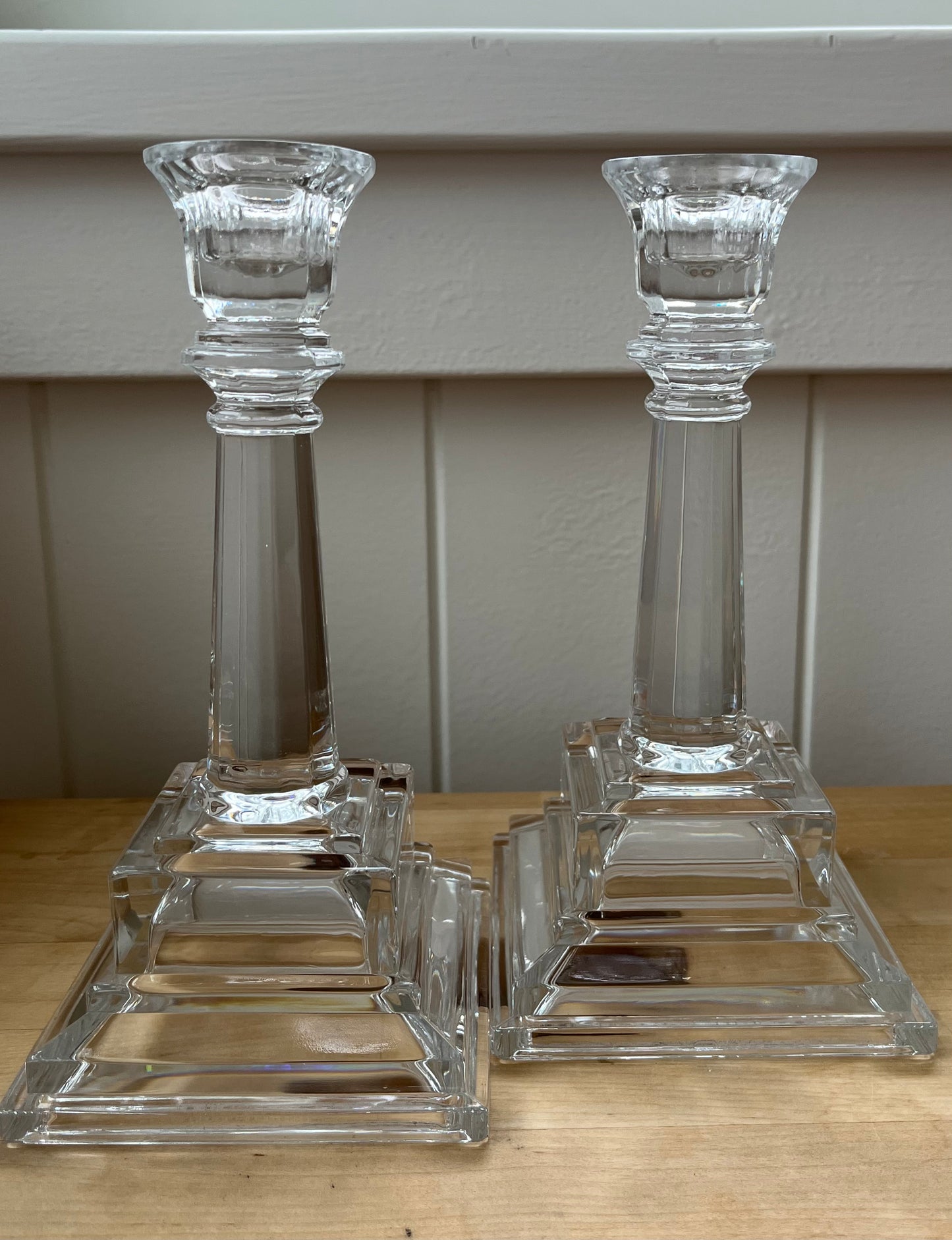 (vintage) tall candlestick holders