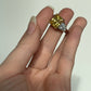 canary stone with cubic zirconia