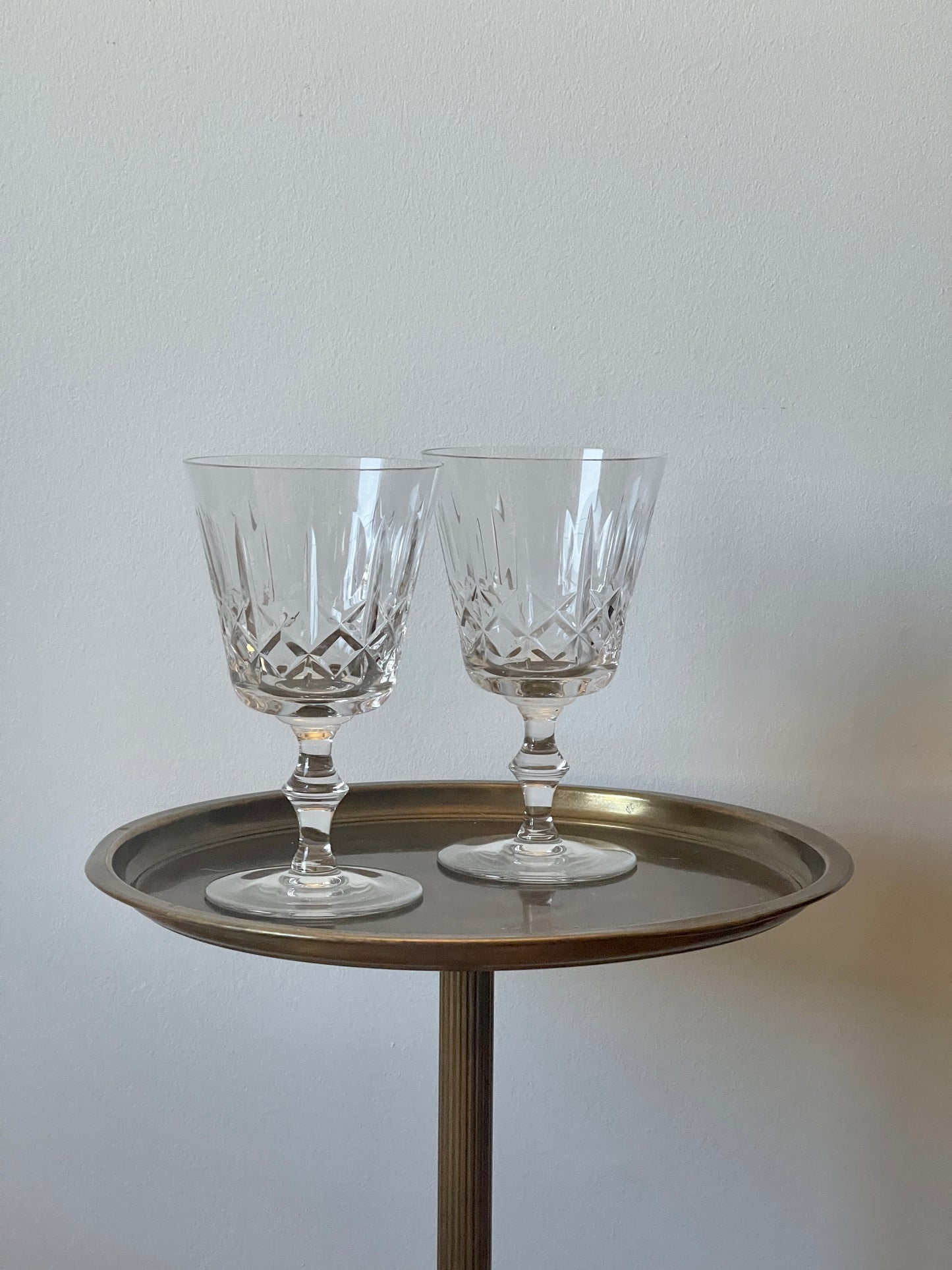 (vintage) crystal pinwheel glasses